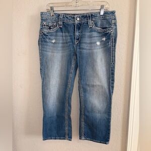 Women’s 32 Rock Revival Kai Capri Jeans